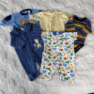 Vintage Baby tops Bundle 5 Piece Carter's Disney  Size 0-3M 100% cotton